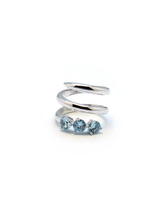 NOORE 2 RHINESTONE PINKY RING