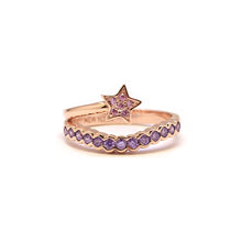 Load image into Gallery viewer, COMET STAR RHINESTONE PINKY RING
