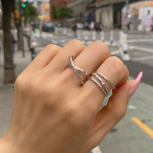 Load image into Gallery viewer, TRIO TWIST STONE SETTING RING
