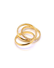 Load image into Gallery viewer, LE LIEN 1 TRIO LINKED PAVE RING

