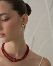 Load image into Gallery viewer, SAVINA 3 CARNELIAN BEADED NECKLACE
