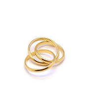 Load image into Gallery viewer, LE LIEN 2 TRIO LINKED PLAIN RING
