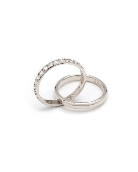 LE LIEN 3 DUO LINKED PAVE RING