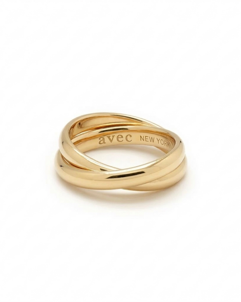 LE LIEN 4 DUO LINKED PLAIN RING