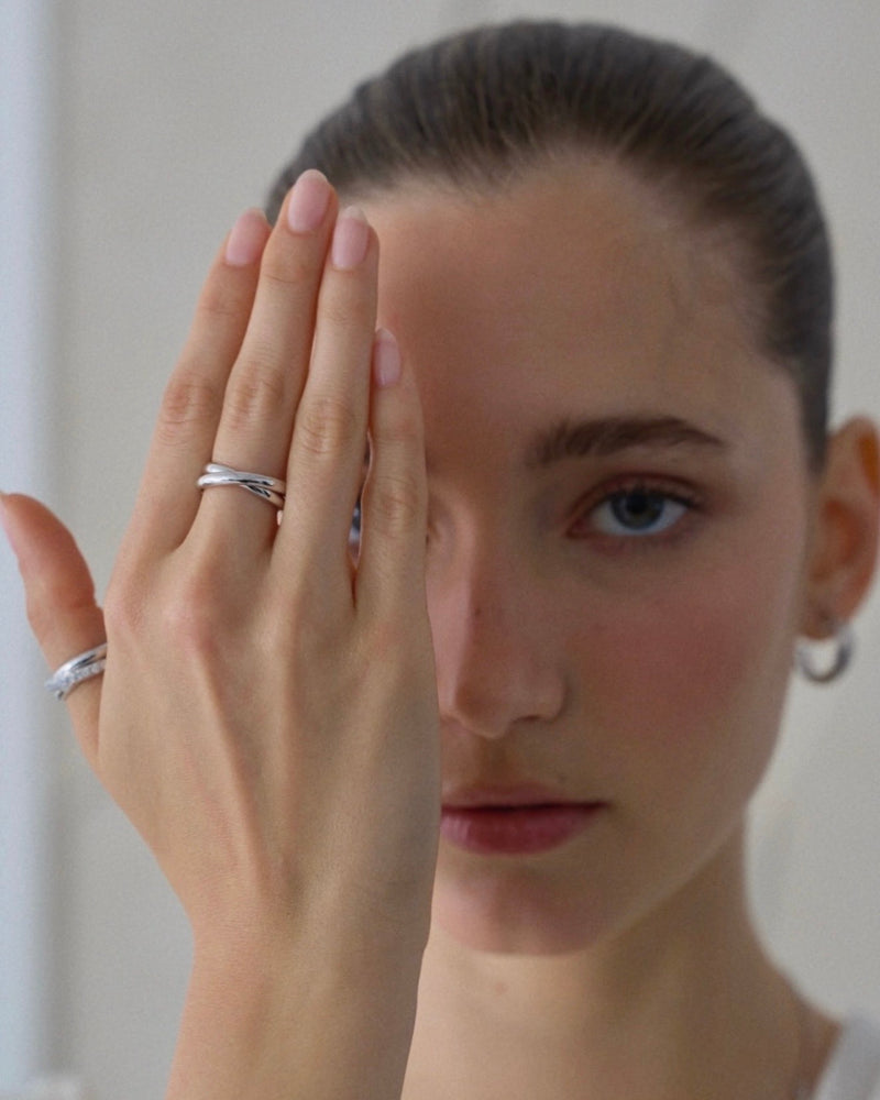 LE LIEN 4 DUO LINKED PLAIN RING