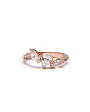 Load image into Gallery viewer, PETAL 3 TRIO STONE PAVE RING
