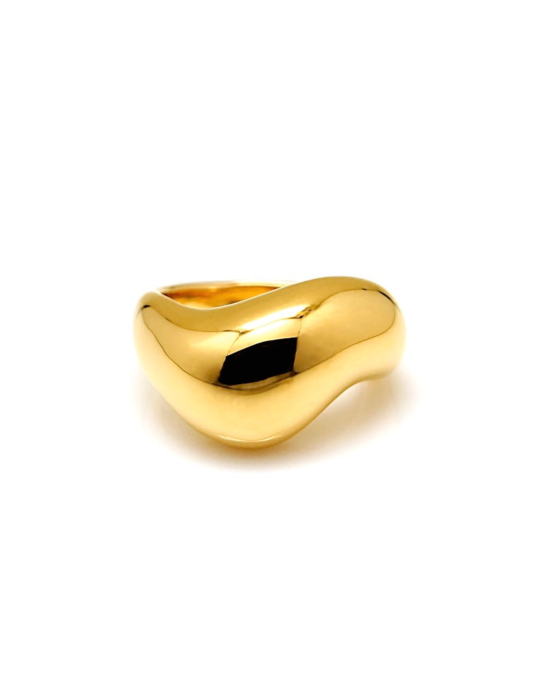 INGRID BOLD CURVED RING