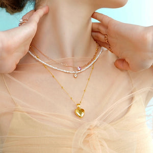 SWEETHEART FRESHWATER PEARL NECKLACE