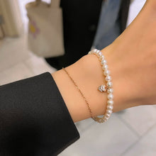 Load image into Gallery viewer, SWEETHEART FRESHWATER PEARL CHAIN BRACELET
