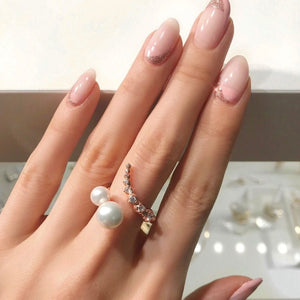 ALMA PEARL STONE CLUSTER RING