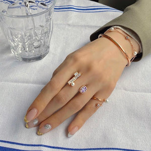 CAMBELL OVAL PAVED BAR RING