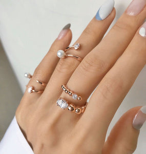 EDITH OVAL STONE BUBBLE RING