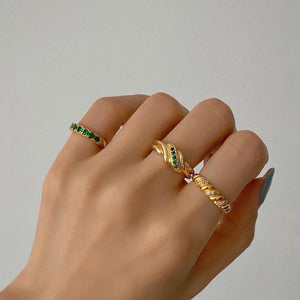KENMARE PAVED KNUCKLE PINKY RING/ EAR CUFF