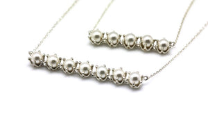 5 PEARL BAR NECKLACE