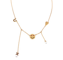 Load image into Gallery viewer, DANCING SMILE MULTI-CHARM NECKLACE
