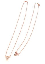 Load image into Gallery viewer, EllEY PAVED HEART CHAIN NECKLACE
