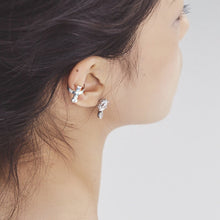 Load image into Gallery viewer, CROWN RAINDROP DANGLE EARRING
