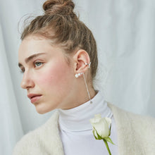 Load image into Gallery viewer, OLIVIA PEARL STONE CHAIN EARRING
