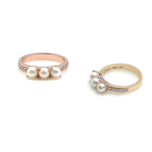 Load image into Gallery viewer, PREEN 2 PEARL PAVE RING
