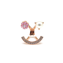Load image into Gallery viewer, RICCO FLOWER PEARL SMILE PAVED RING
