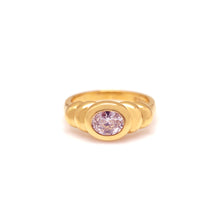 Load image into Gallery viewer, EDGAR OVAL STONE PLEAT RING
