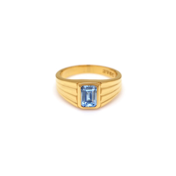 AUGUST RECTANGLE PLEAT RING