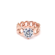 Load image into Gallery viewer, REMI HEART STONE CHAIN RING
