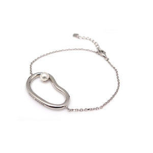 SMALL HOCKNEY POOL ABSTRACT CHAIN BRACELET