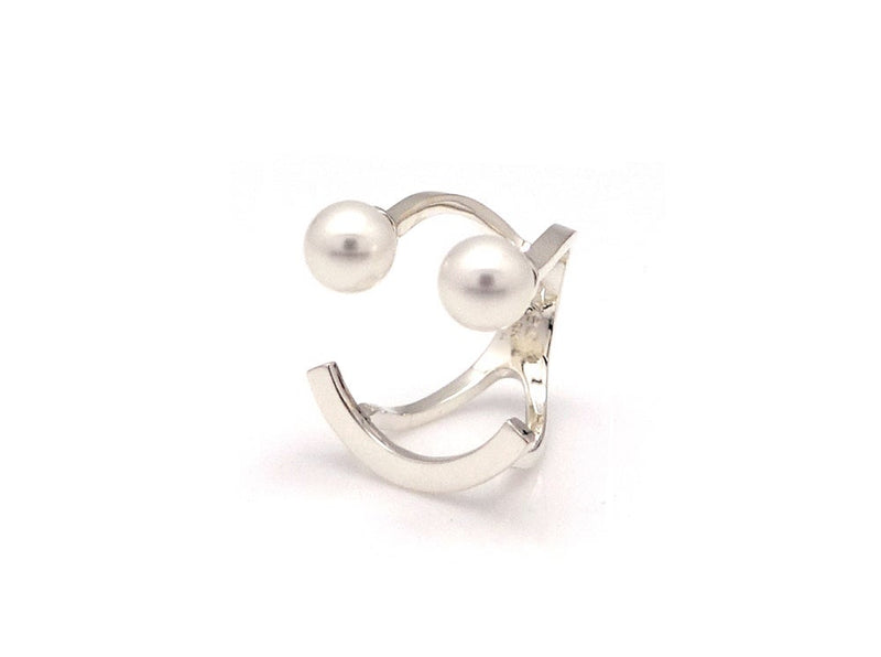 OO PEARL SMILE PLAIN RING