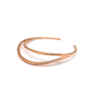 GUILD WAVE PAVED OPEN BANGLE