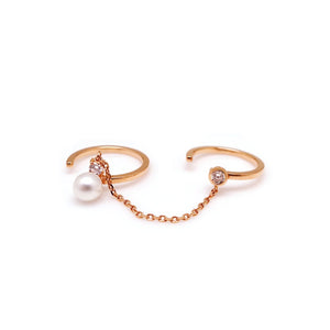 WILLOW DBL FINGER CHAIN RING