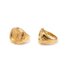 Load image into Gallery viewer, QUEEN ELIZA COIN SIGNET RING
