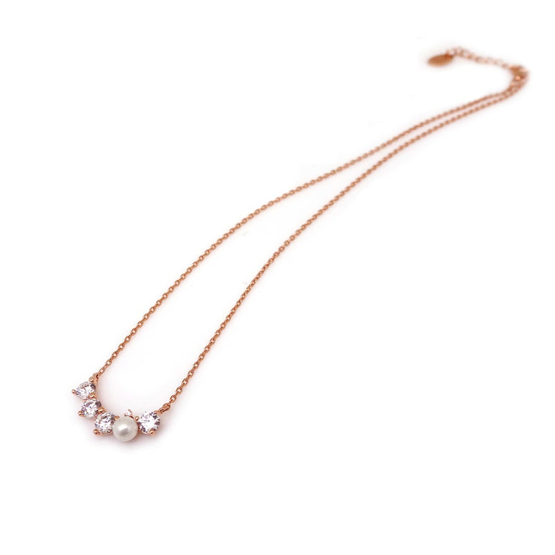 MADEMOISELLE PEARL STONE DAINTY NECKLACE