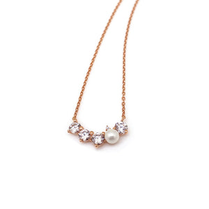 MADEMOISELLE PEARL STONE DAINTY NECKLACE