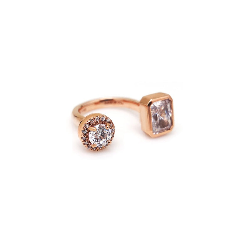 LISETTE ROUND SQ OPEN RING