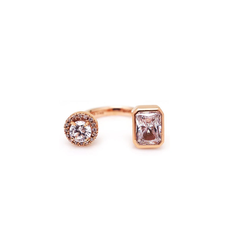 LISETTE ROUND SQ OPEN RING