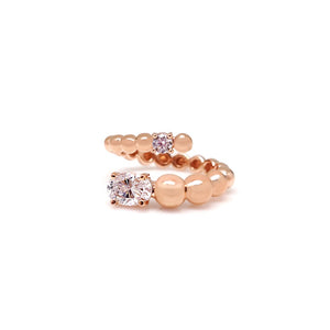 EDITH OVAL STONE BUBBLE RING
