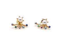 Load image into Gallery viewer, 5 ETOILE STONE DROP EARRING
