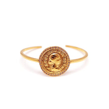 Load image into Gallery viewer, ANNI ROMAN PAVED COIN BANGLE

