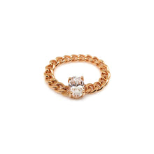 Load image into Gallery viewer, ISABEL OVAL STONE CHAIN RING

