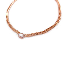 Load image into Gallery viewer, ISABEL OVAL STONE CHAIN NECKLACE
