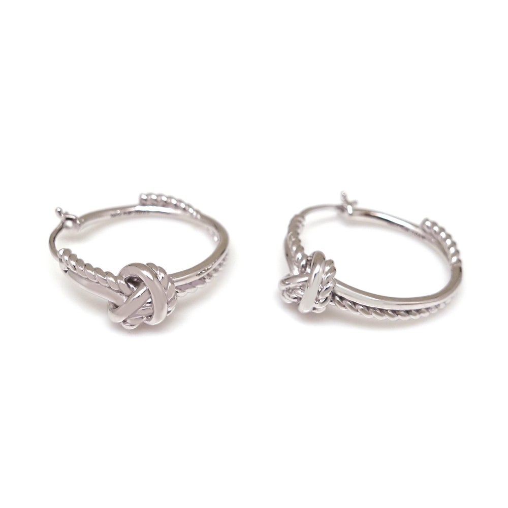 【avec new york】AVERY KNOT HOOP EARRING▲BTS着用 AVERY KNOT HOOP EARRING – avec new york