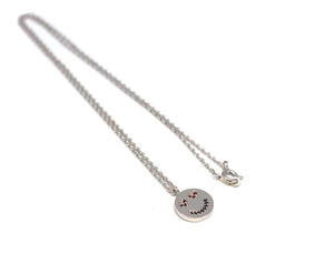 SMALL SMILE HEART EYED NECKLACE