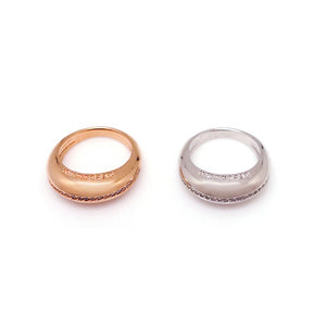 SMALL DONUT PAVED/PLAIN RING