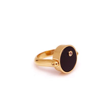 Load image into Gallery viewer, B-BLOCK ONE STONE INLAY SWIVEL RING
