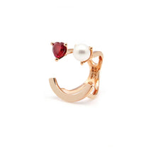 Load image into Gallery viewer, HEART PEARL SMILE PLAIN RING
