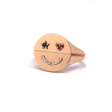 Load image into Gallery viewer, FIFI 1 STAR EYE SMILE HALFHALF RINGS
