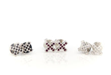Load image into Gallery viewer, XX PAVE STUD EARRINGS
