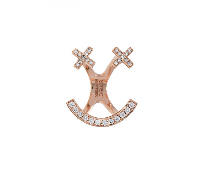 XX SMILE PAVE SETTING RING